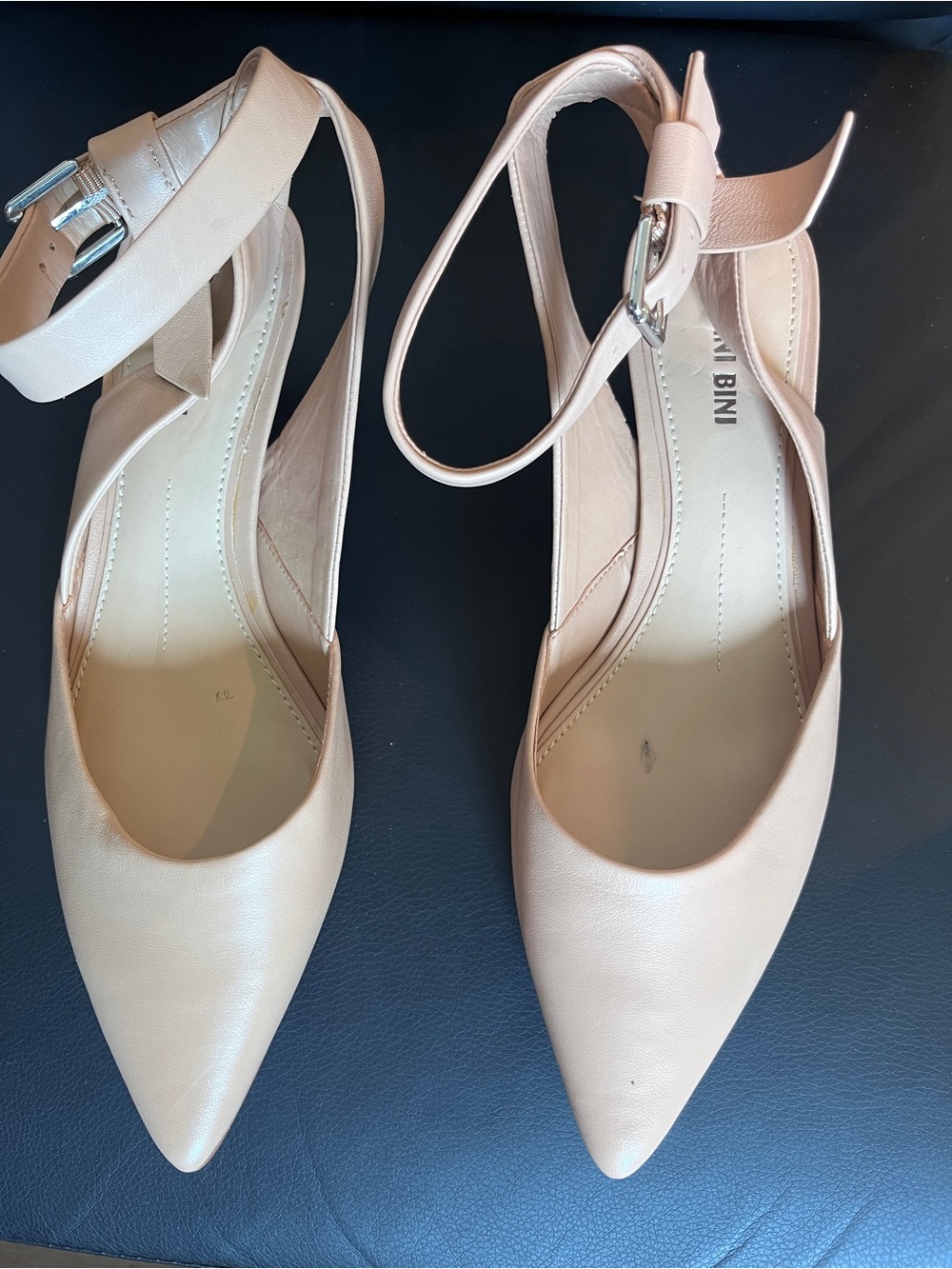 Gianni Bini Blush Nude Slingback Pumps